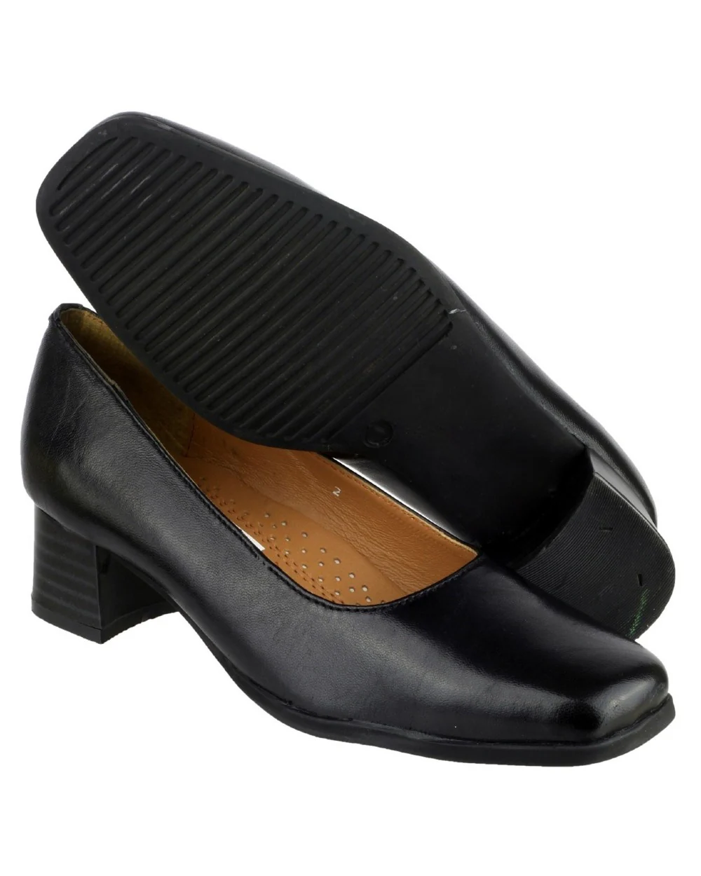 Amblers Womens Walford X Wide Fit Court Shoes - Image 2