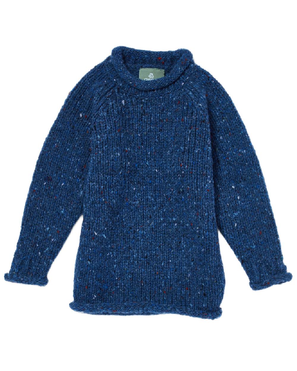 Aran Childrens Roll Neck Raglan Crew Sweater - Image 3