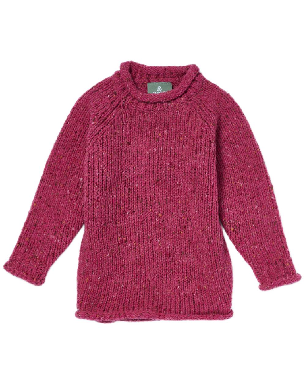 Aran Childrens Roll Neck Raglan Crew Sweater - Image 5