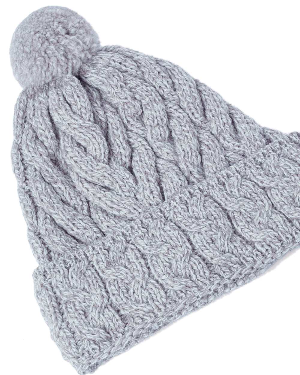 Aran Chunky Knit Bobble Hat - Image 8