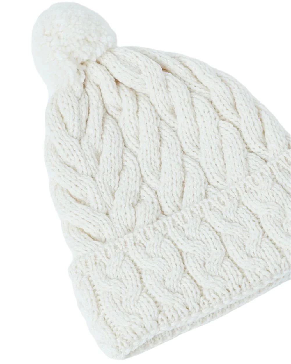 Aran Chunky Knit Bobble Hat - Image 9