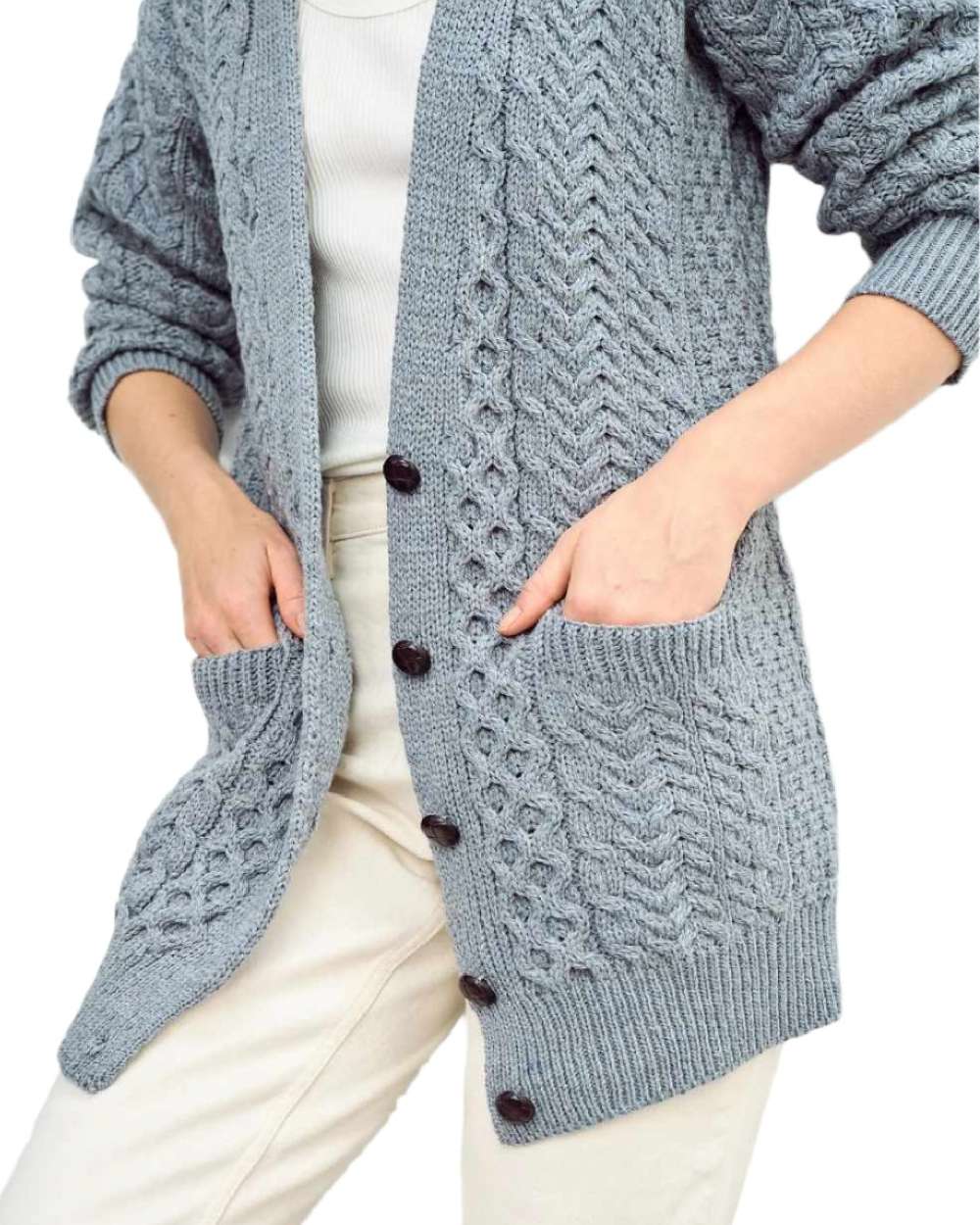 Aran Delphi Boyfriend Cardigan - Image 3
