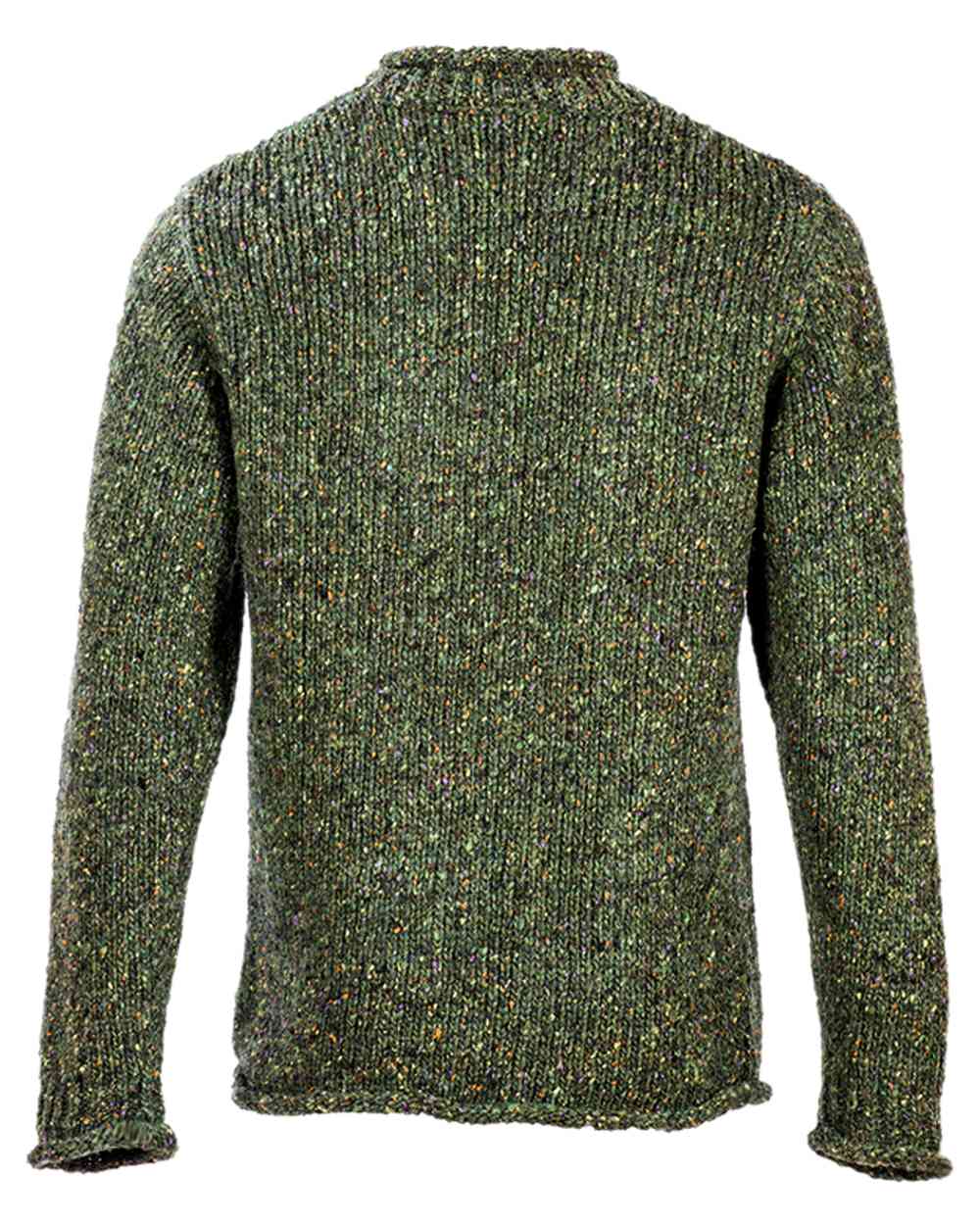 Aran Donegal Wool Crew Neck Sweater - Image 15