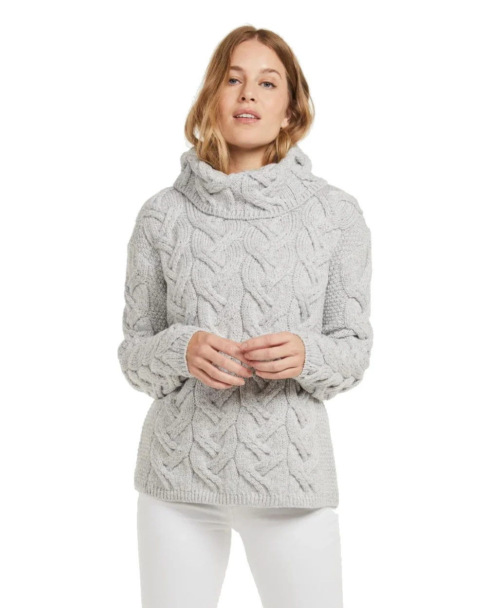 Aran Kinsale Womens Cable Sweater - Image 4