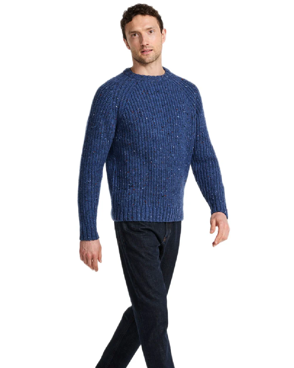 Aran Mens Killykeen Fisherman Ribbed Crew - Image 9