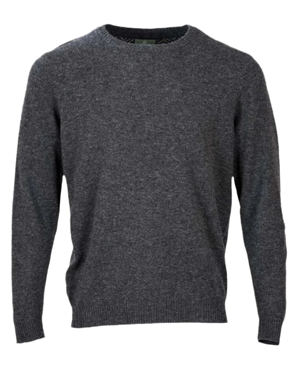 Aran Merino Wool Crew Neck Sweater - Image 6