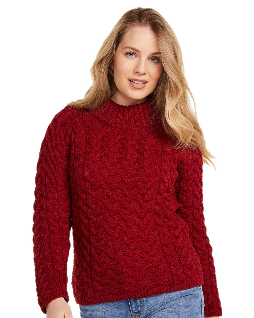 Aran Knightstown Womens Crew Neck Sweater - Image 13