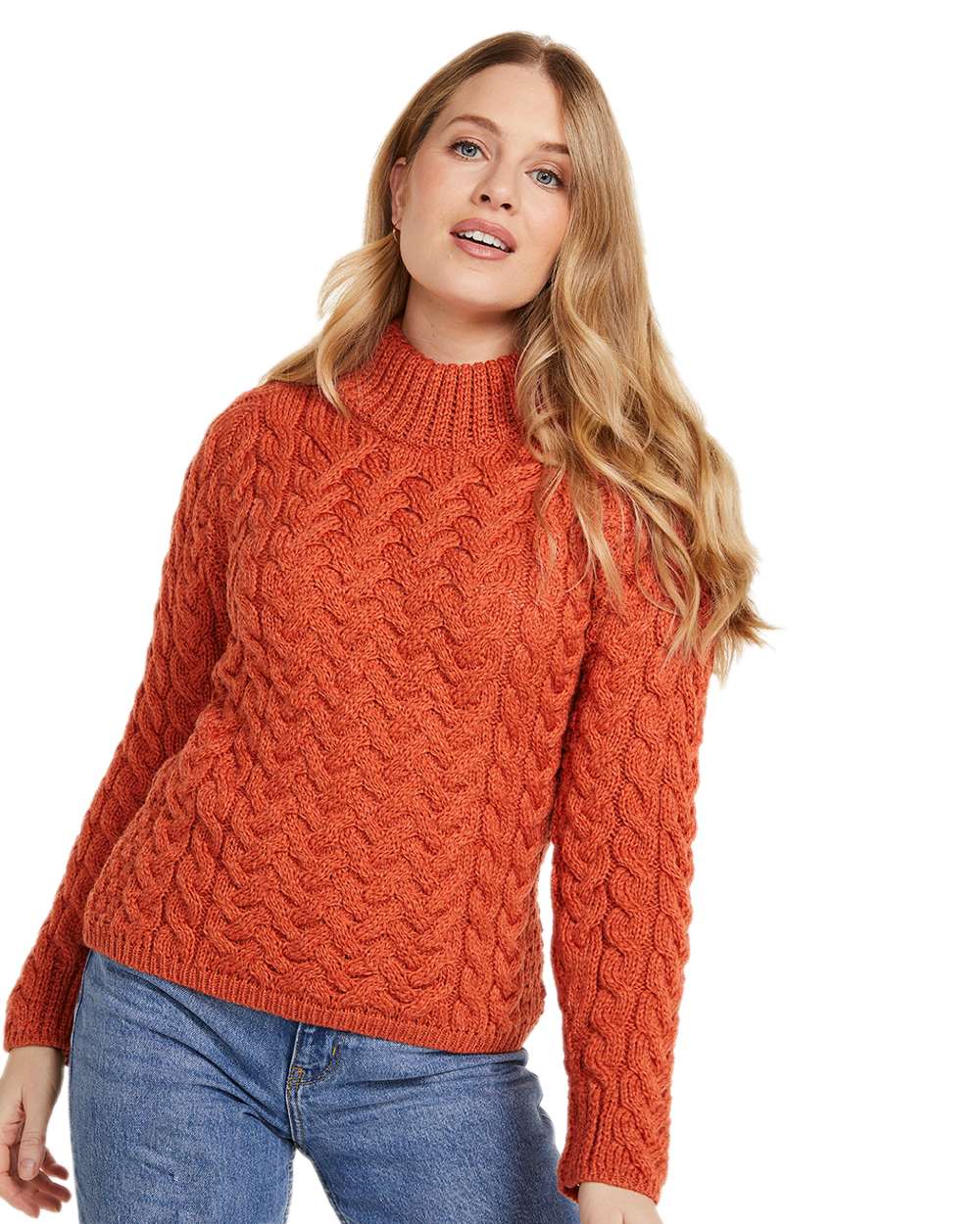 Aran Knightstown Womens Crew Neck Sweater - Image 3