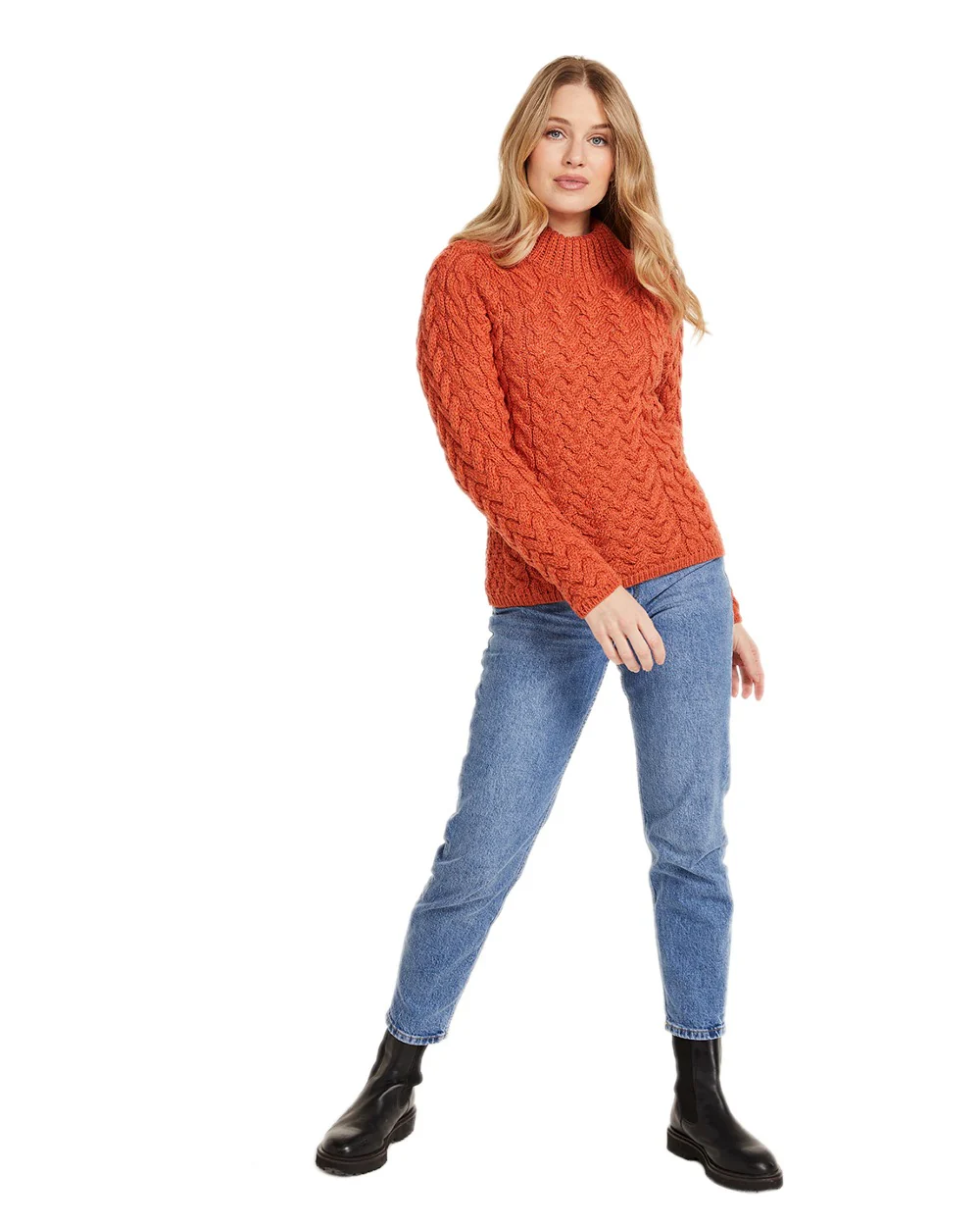 Aran Knightstown Womens Crew Neck Sweater - Image 4