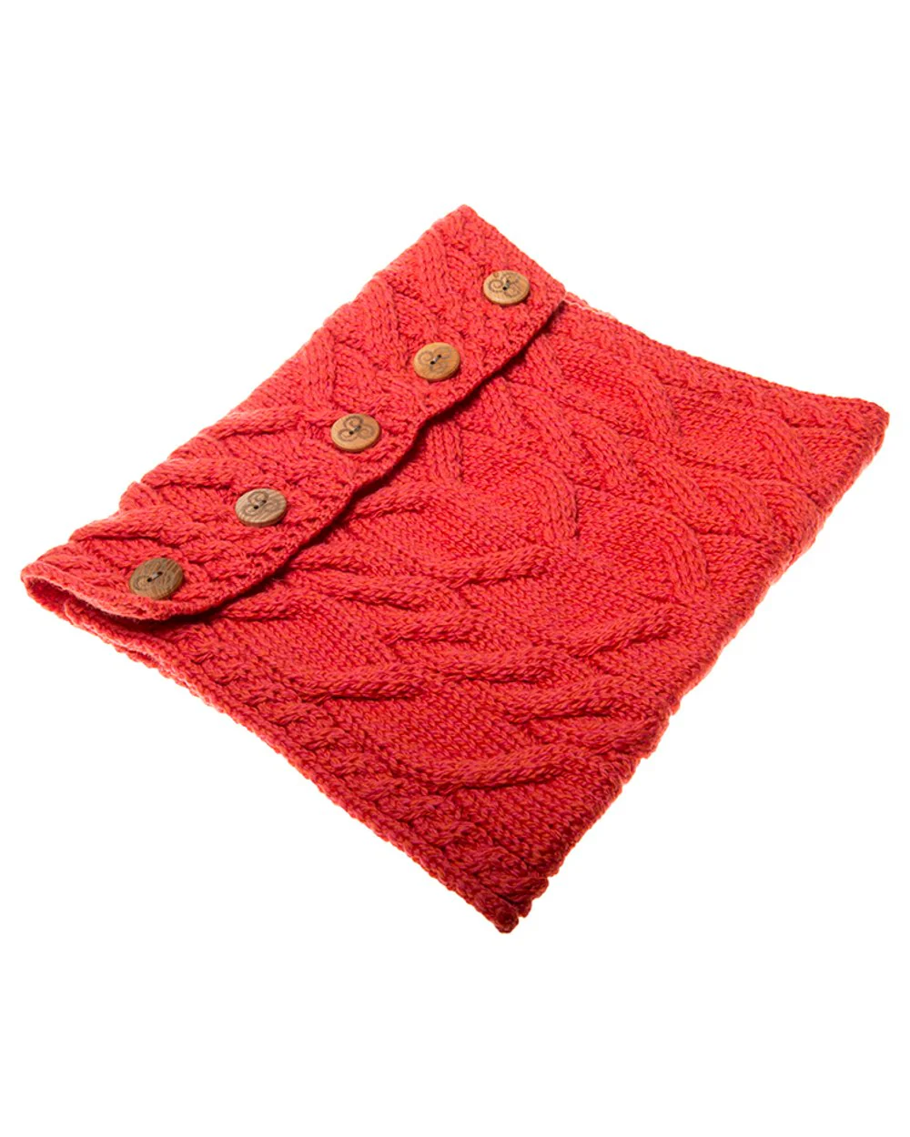 Aran Merino Wool Button Snood - Image 14