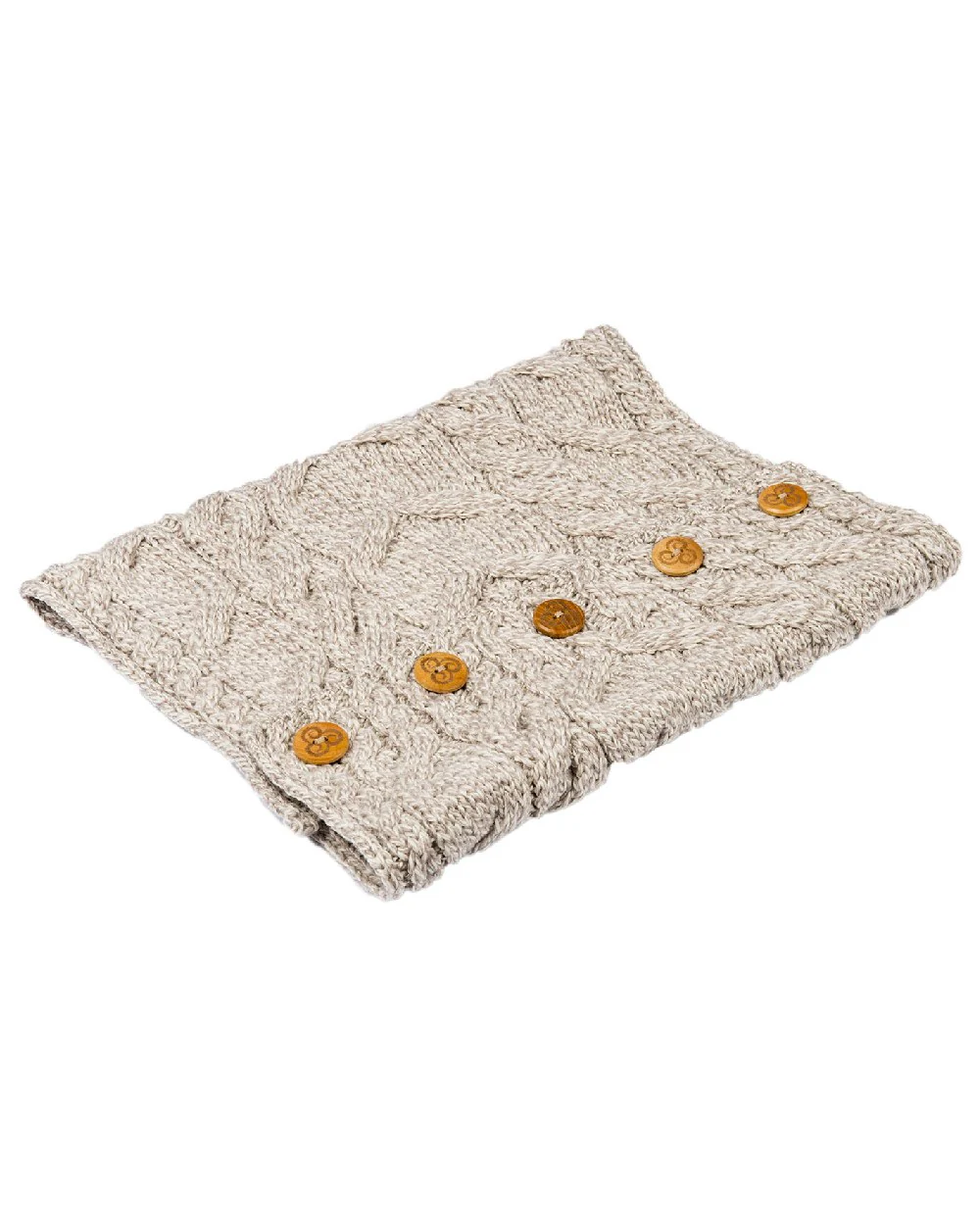 Aran Merino Wool Button Snood - Image 18