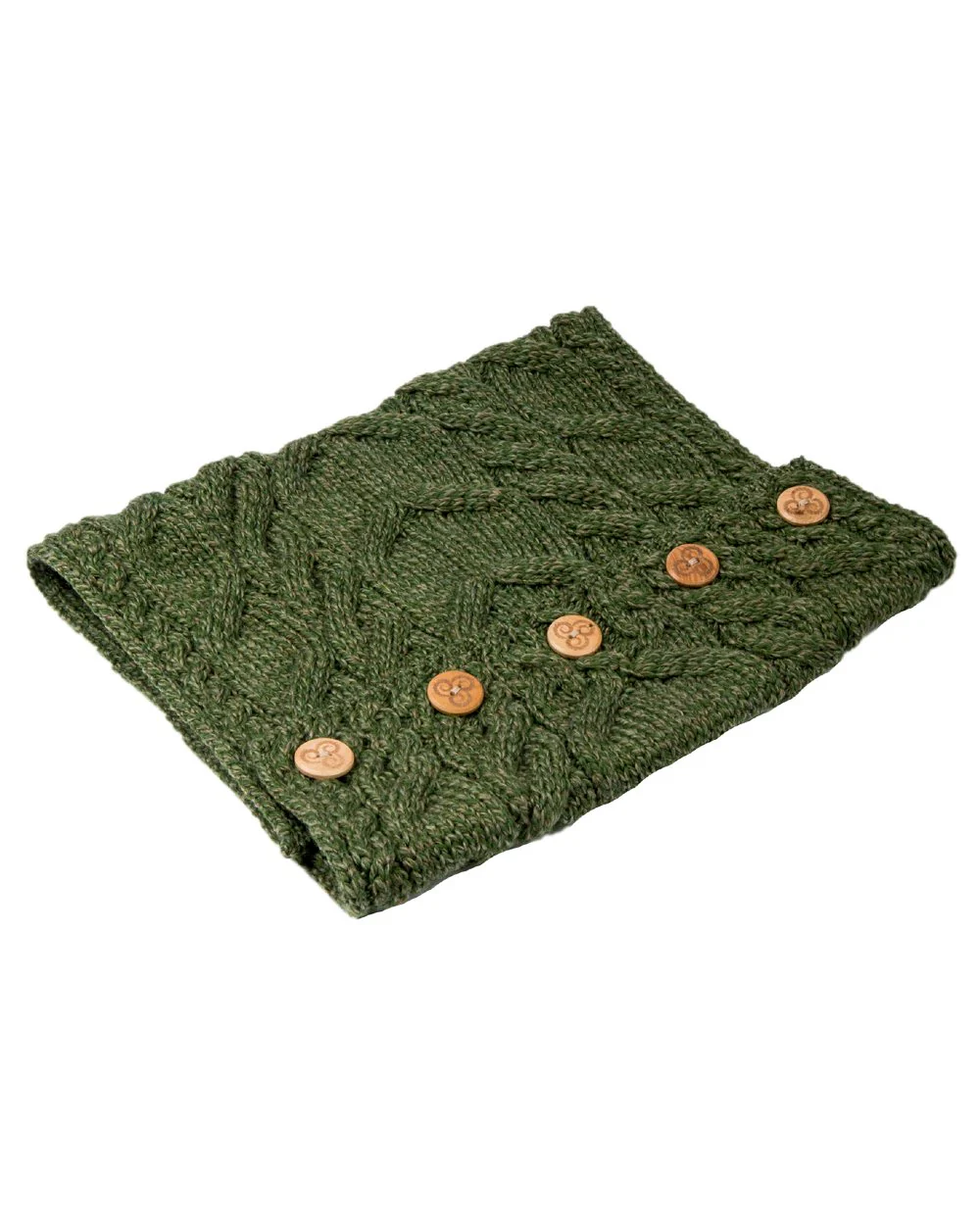 Aran Merino Wool Button Snood - Image 23