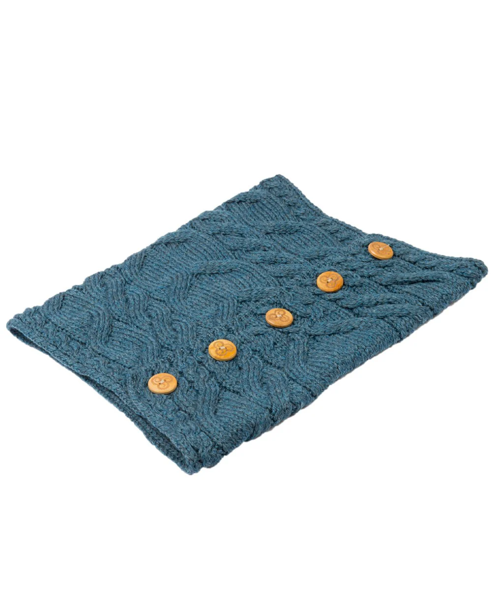 Aran Merino Wool Button Snood - Image 27