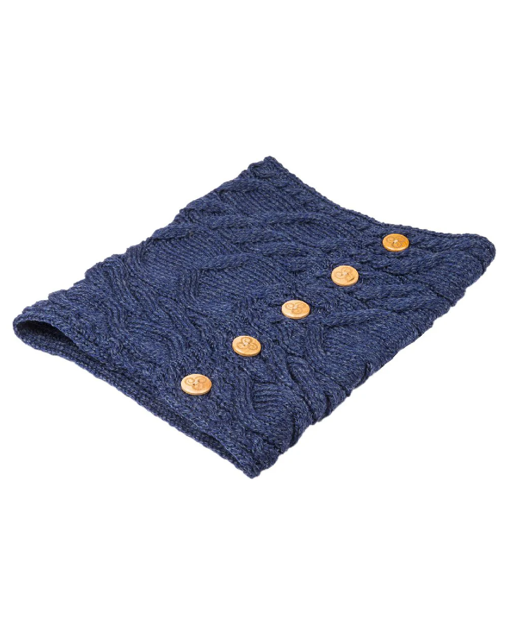 Aran Merino Wool Button Snood - Image 9