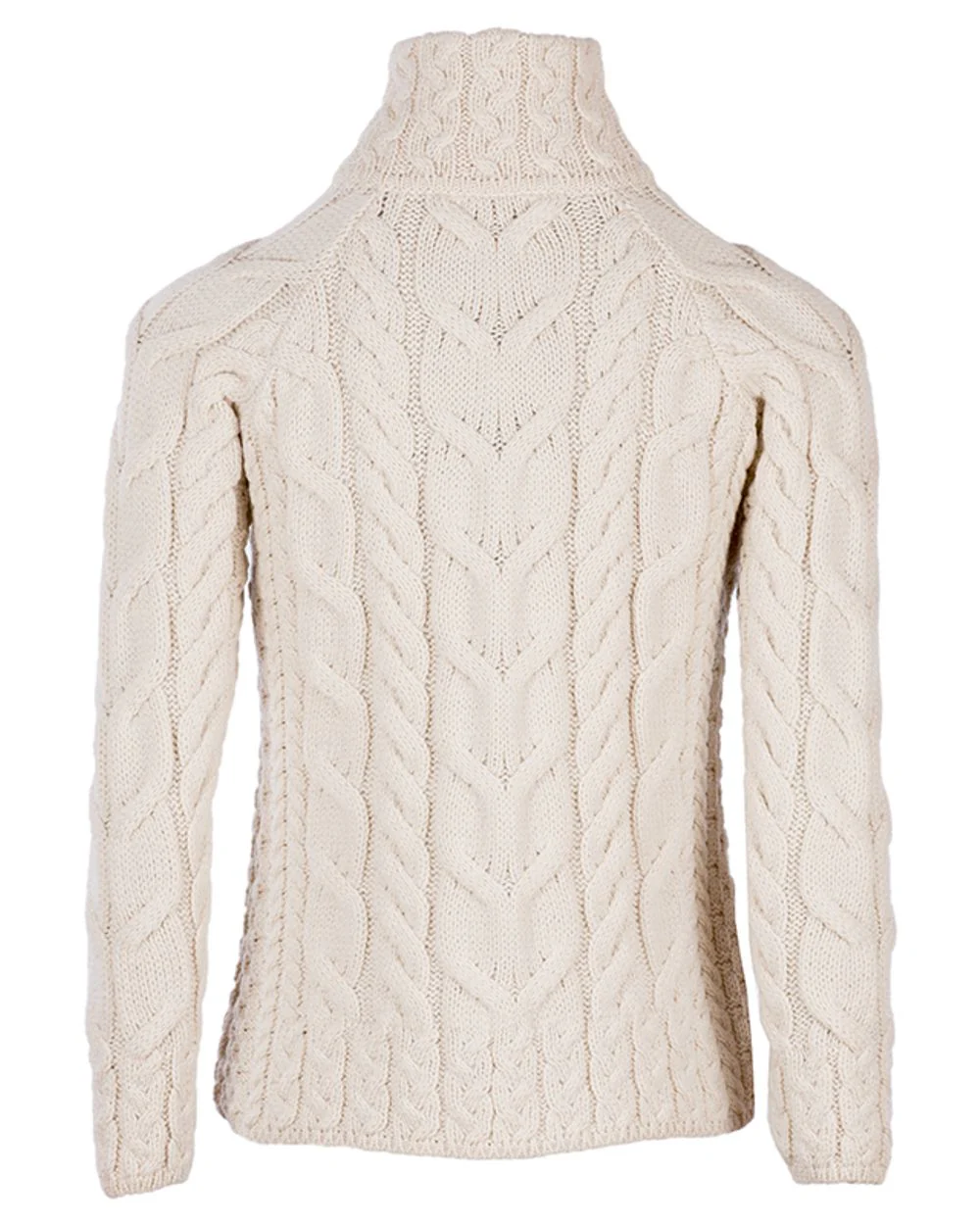 Aran Merino Wool Full Zip Cardigan - Image 10