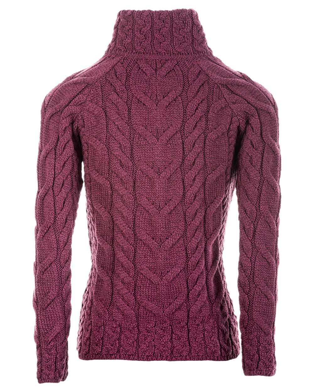 Aran Merino Wool Full Zip Cardigan - Image 14