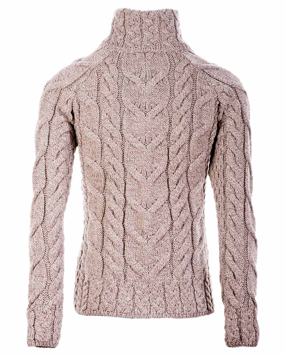 Aran Merino Wool Full Zip Cardigan - Image 16
