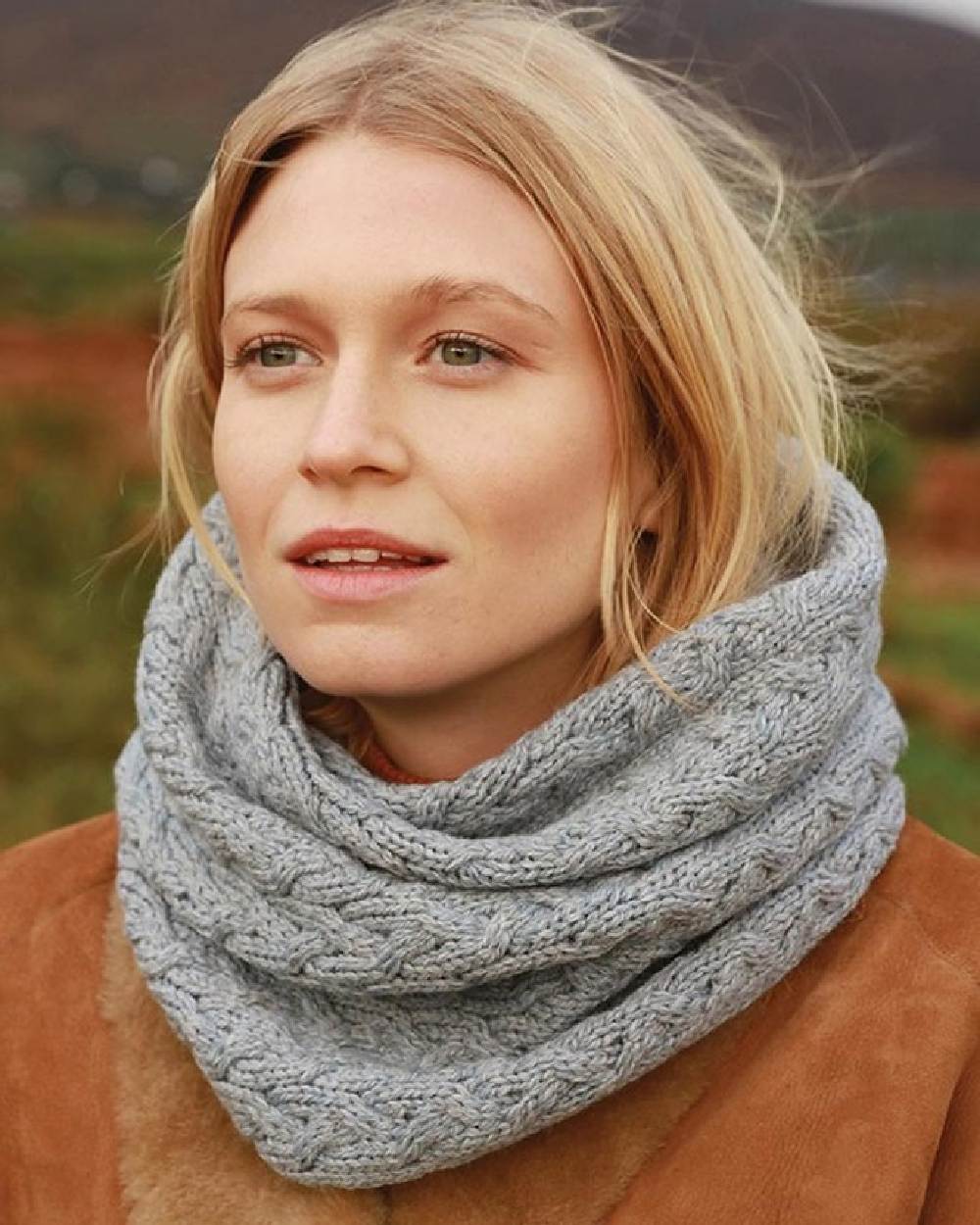 Aran Merino Wool Snood - Image 26