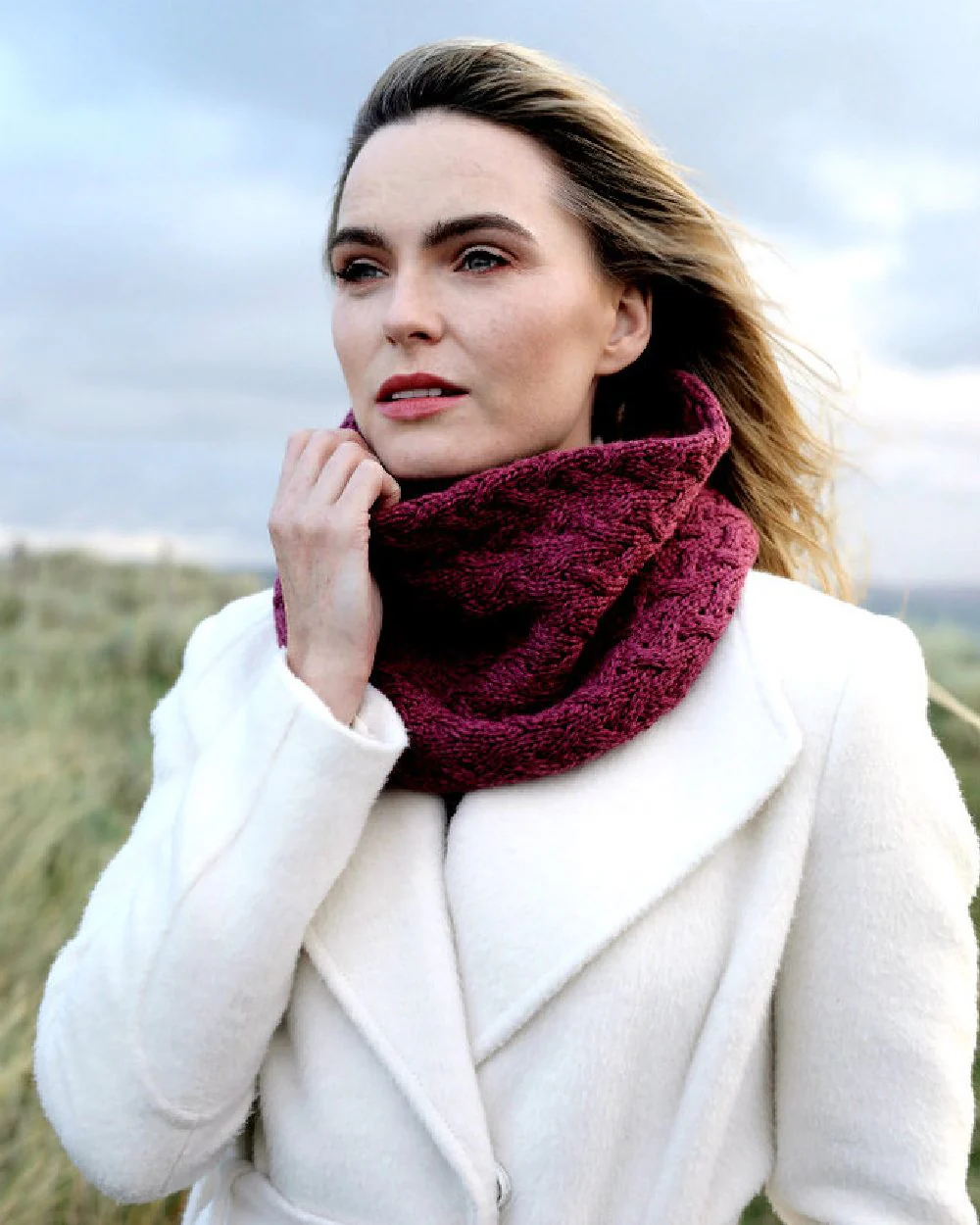 Aran Merino Wool Snood - Image 30