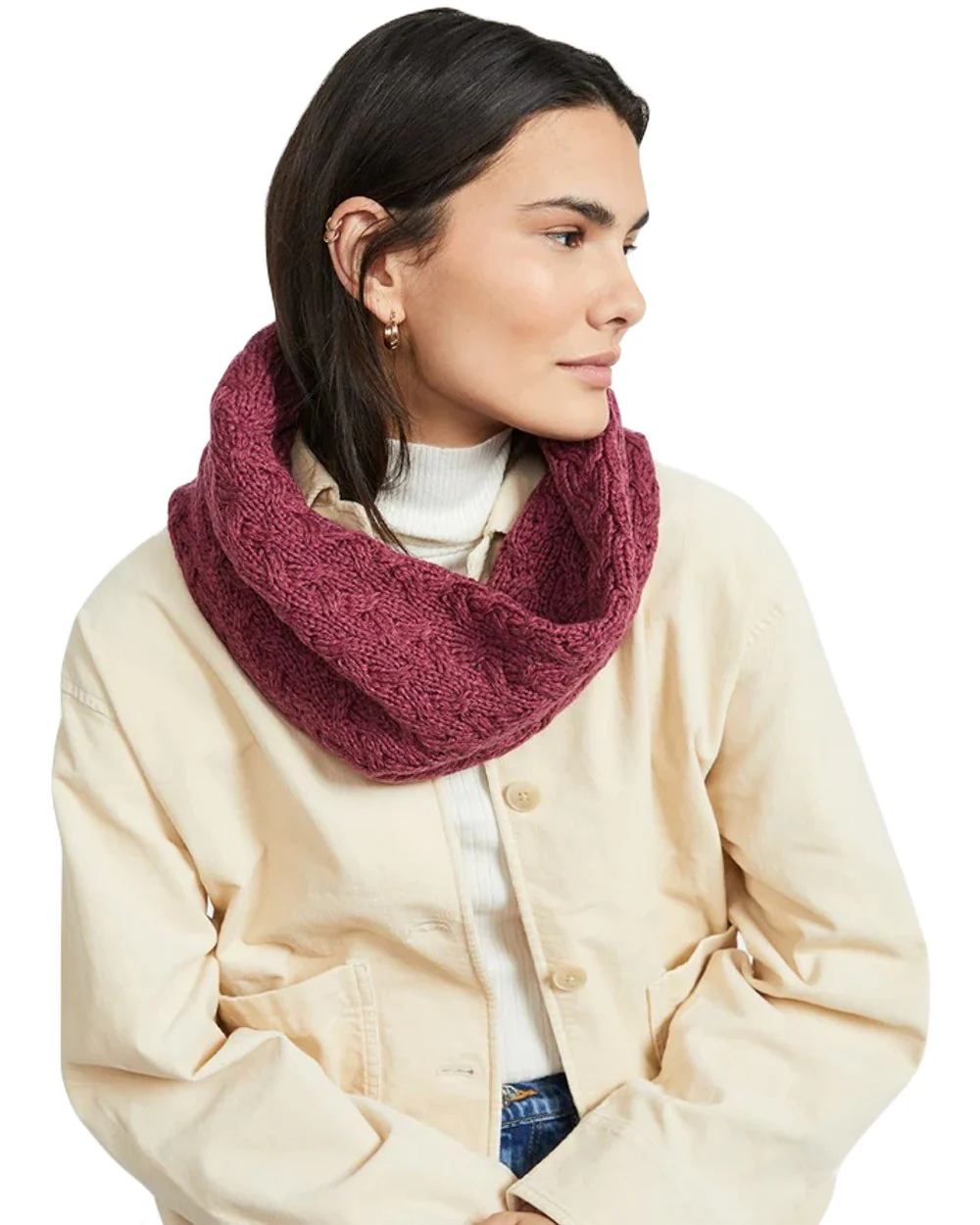 Aran Merino Wool Snood - Image 31