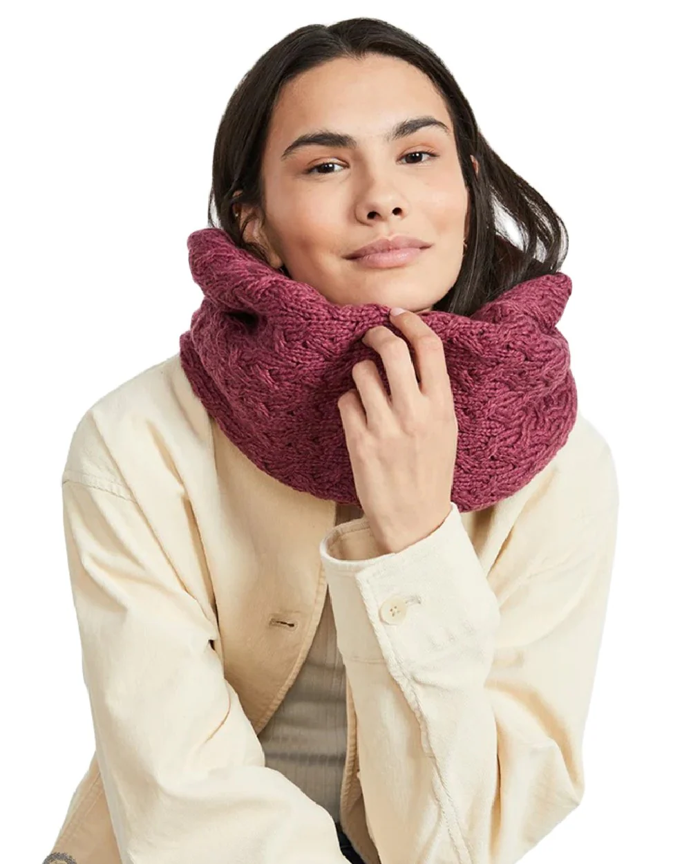 Aran Merino Wool Snood - Image 32