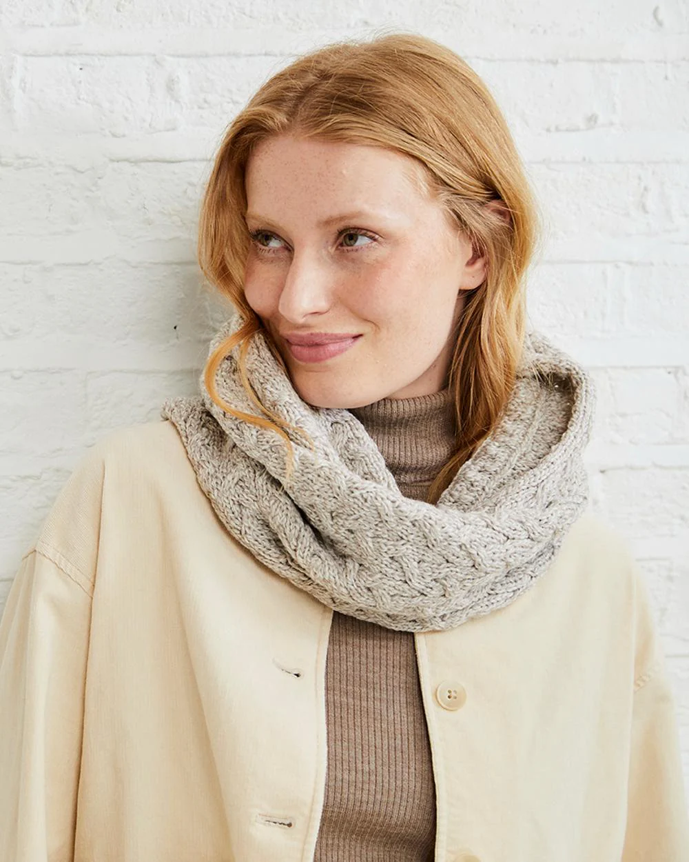Aran Merino Wool Snood - Image 4