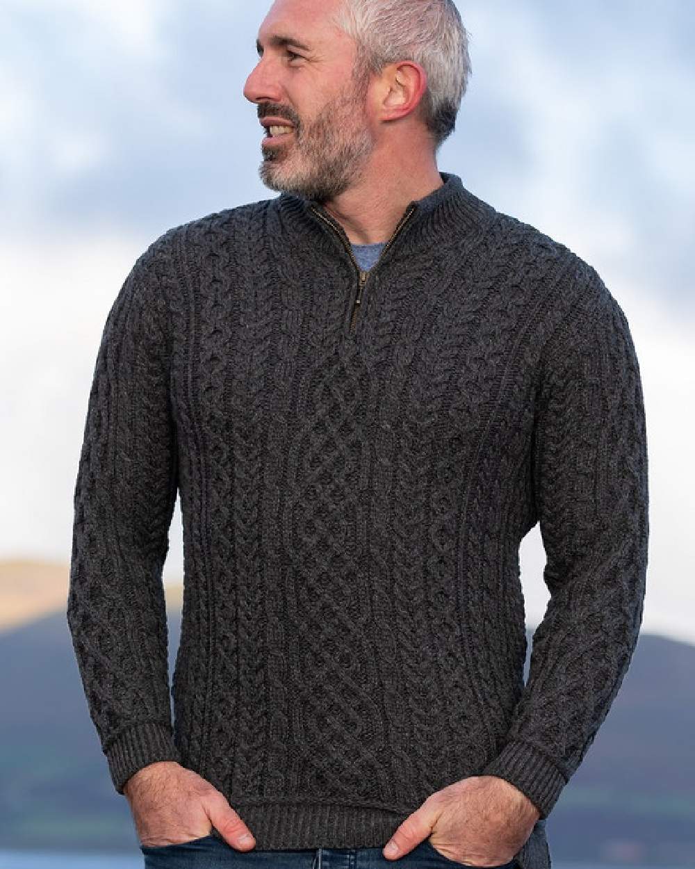 Aran Supersoft Merino 1/2 Zip Jumper - Image 11