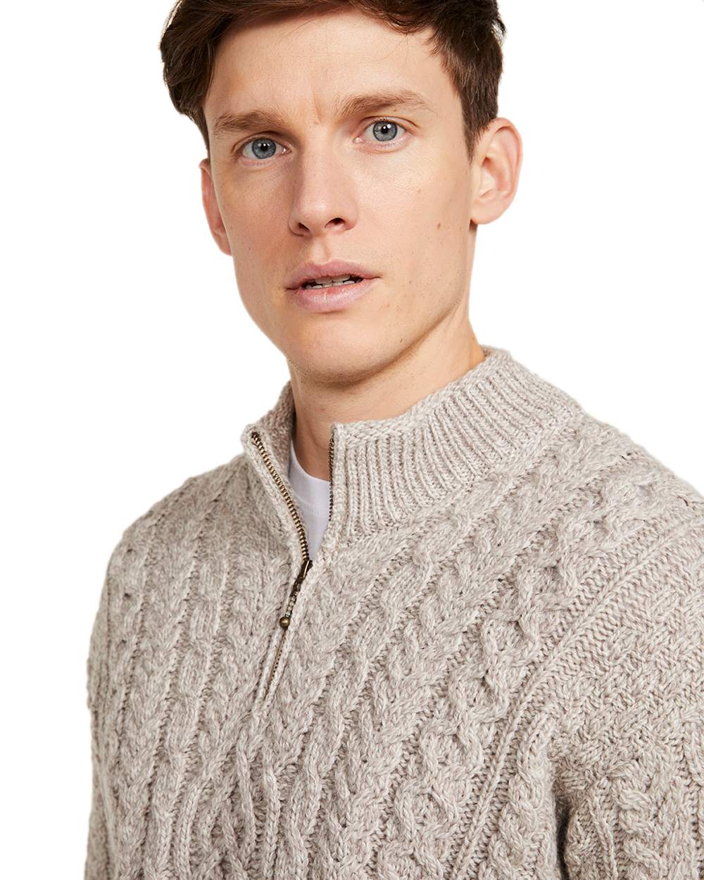 Aran Supersoft Merino 1/2 Zip Jumper - Image 6