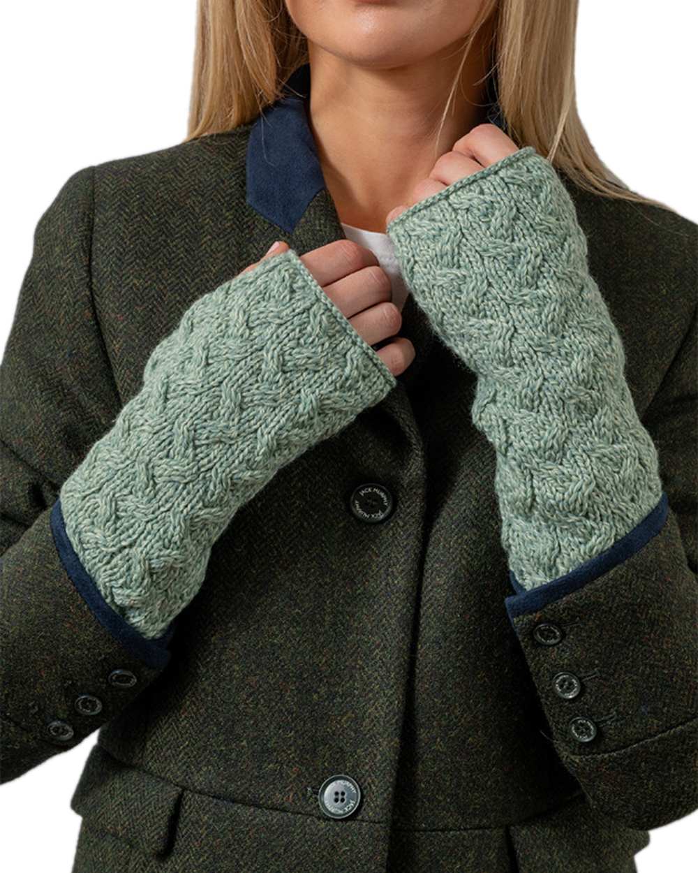 Aran Supersoft Merino Fingerless Gloves - Image 12