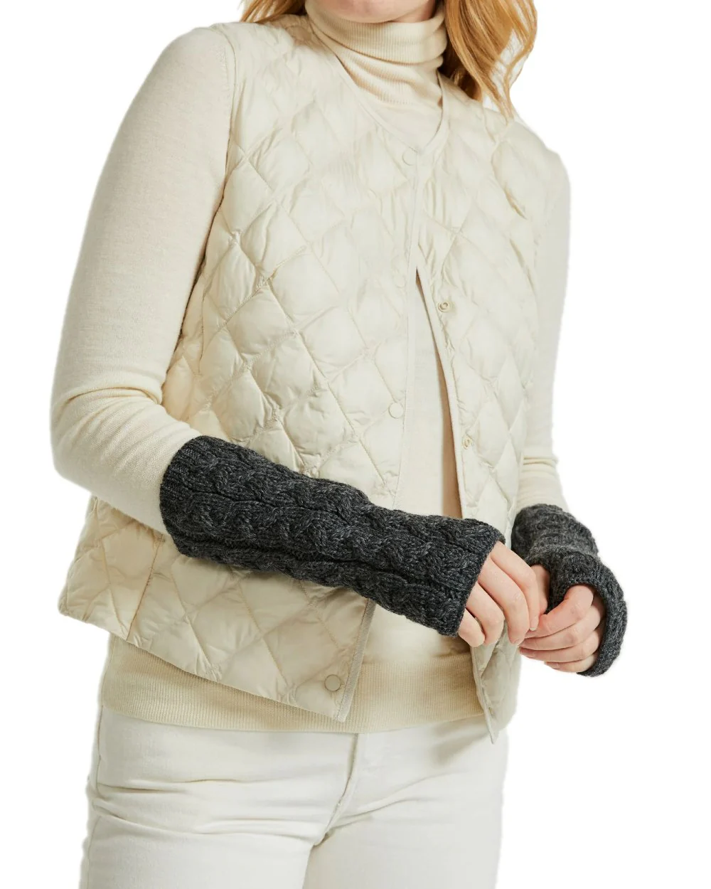 Aran Supersoft Merino Fingerless Gloves - Image 16