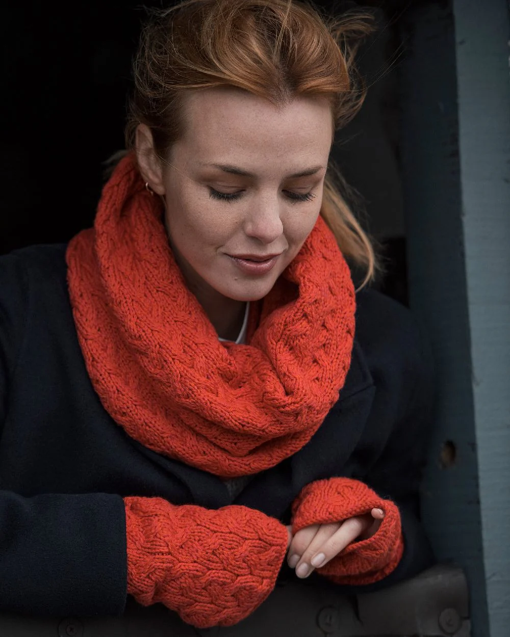 Aran Supersoft Merino Fingerless Gloves - Image 3