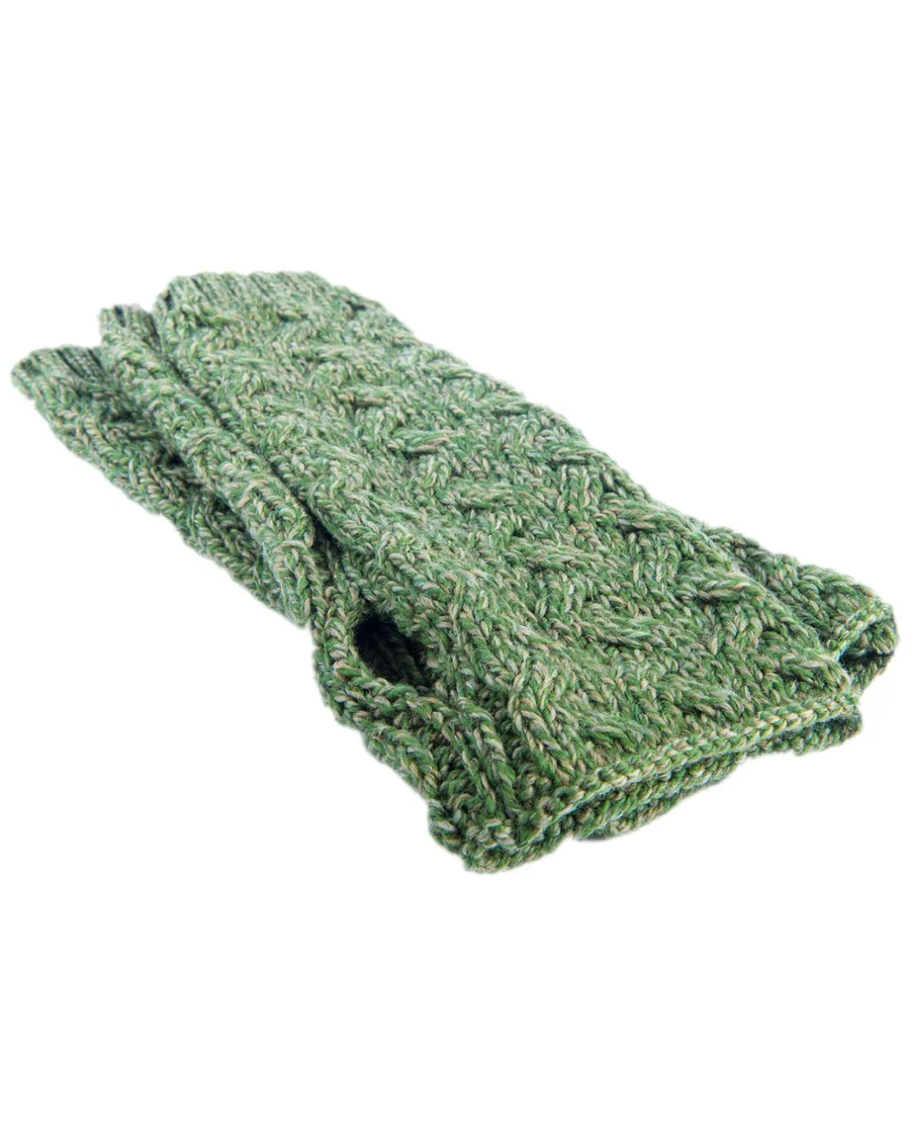 Aran Supersoft Merino Fingerless Gloves - Image 4