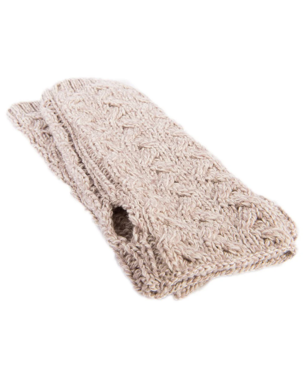 Aran Supersoft Merino Fingerless Gloves - Image 5