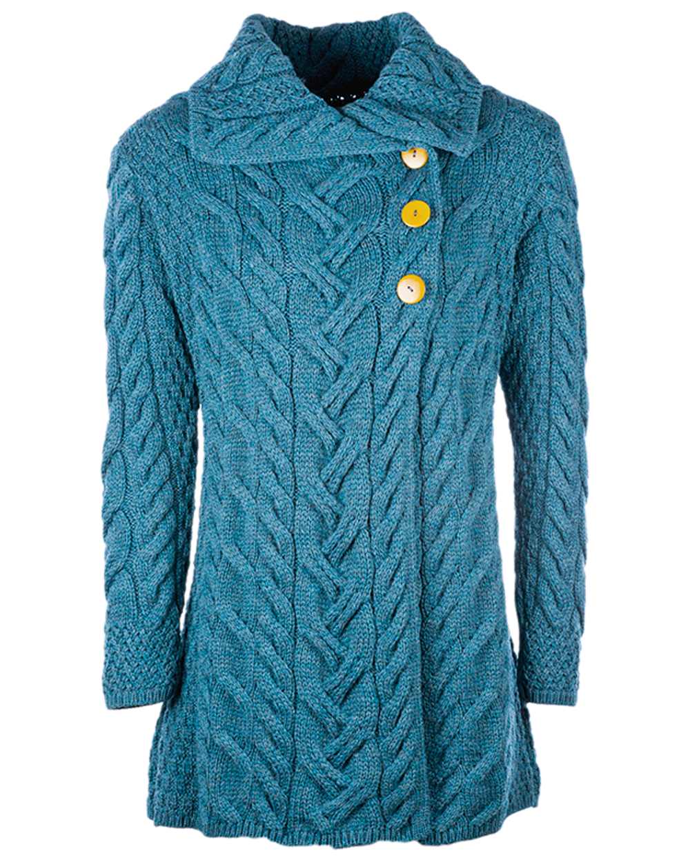 Aran Supersoft Merino Wool Long Cardigan - Image 10