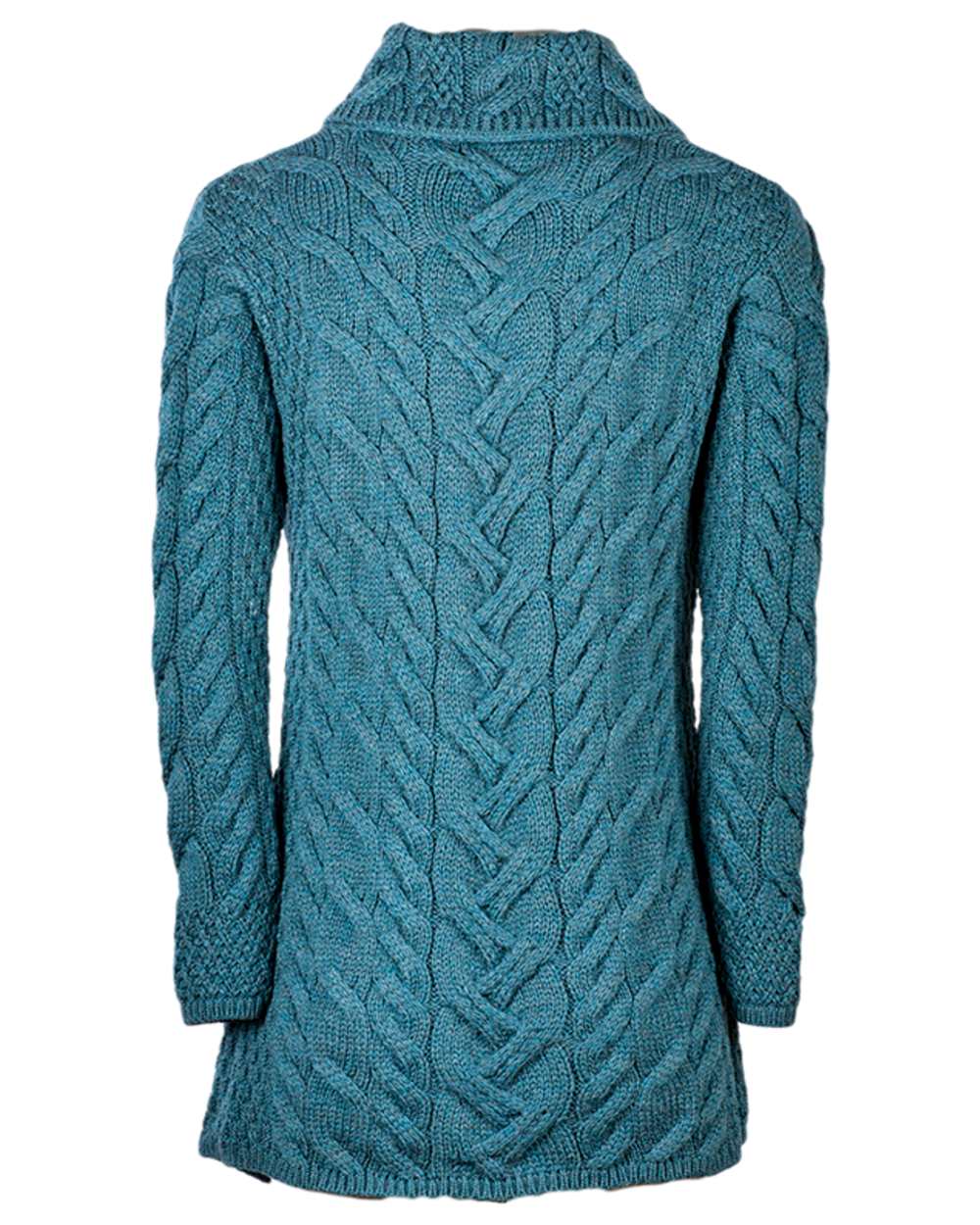 Aran Supersoft Merino Wool Long Cardigan - Image 16