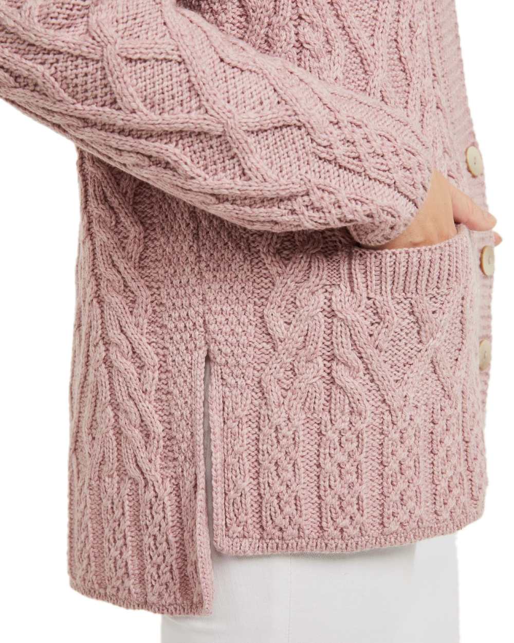 Aran Valentia Trellis Womens Cardigan - Image 4
