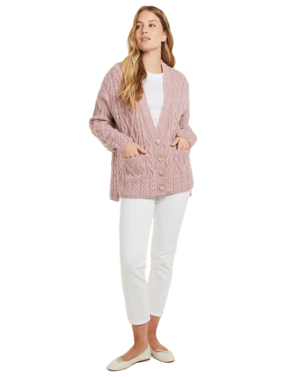 Aran Valentia Trellis Womens Cardigan - Image 5