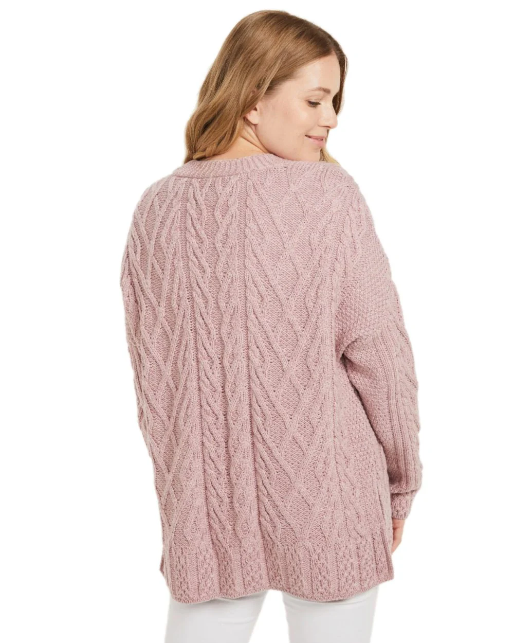Aran Valentia Trellis Womens Cardigan - Image 6