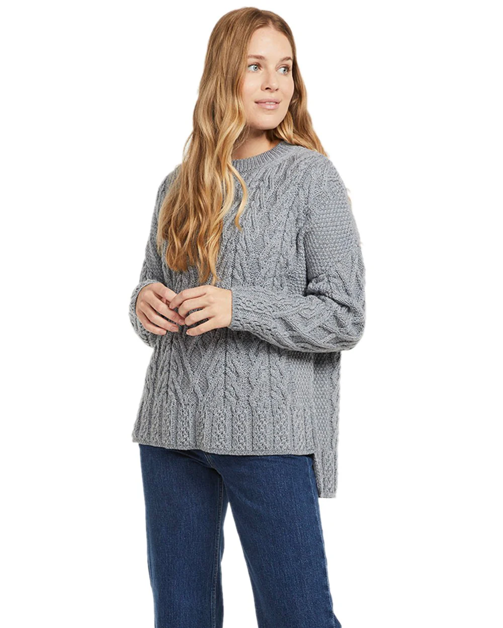 Aran Vented Box Sweater - Image 4