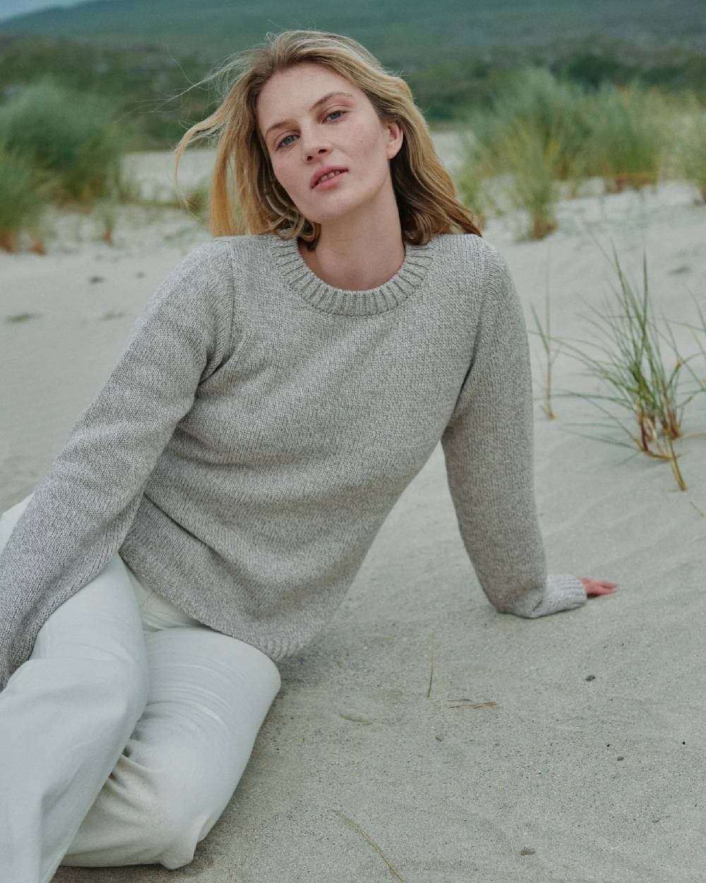 Aran Womens Aoife Supersoft Crewneck Sweater - Image 5