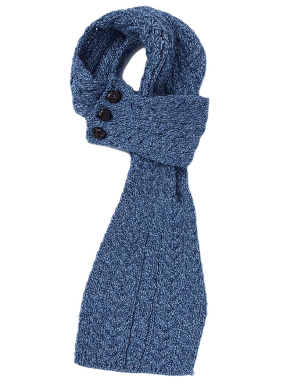 Aran Womens Ballina Buttoned Loop Scarf - Image 19