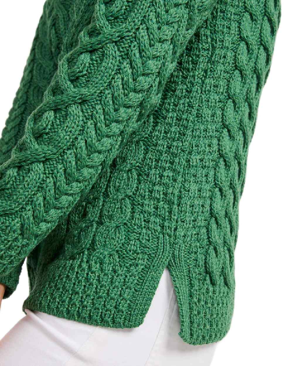 Aran Womens Calla Aysmmetrical Pattern Sweater - Image 13