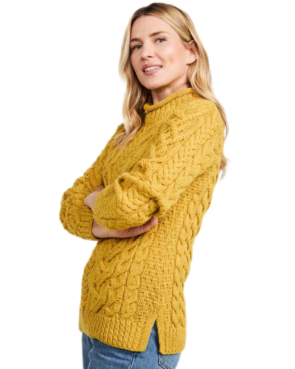 Aran Womens Calla Aysmmetrical Pattern Sweater - Image 21