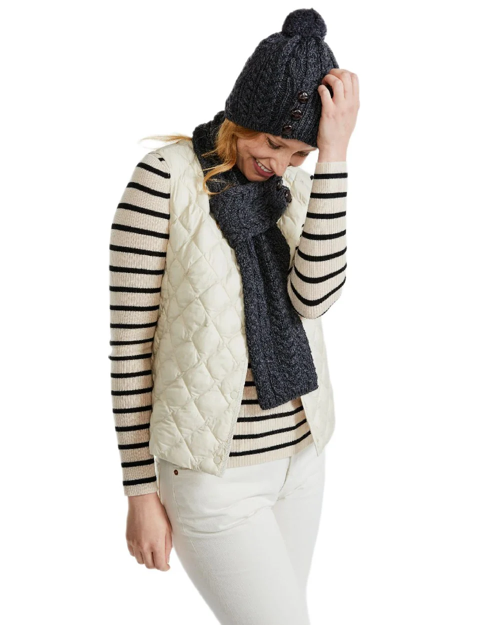Aran Womens Cong Hat With Pom Pom - Image 19