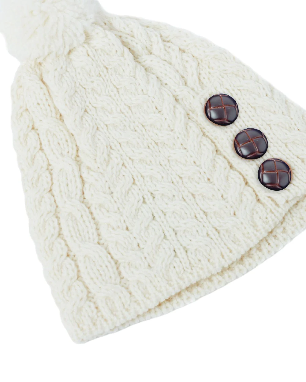 Aran Womens Cong Hat With Pom Pom - Image 27