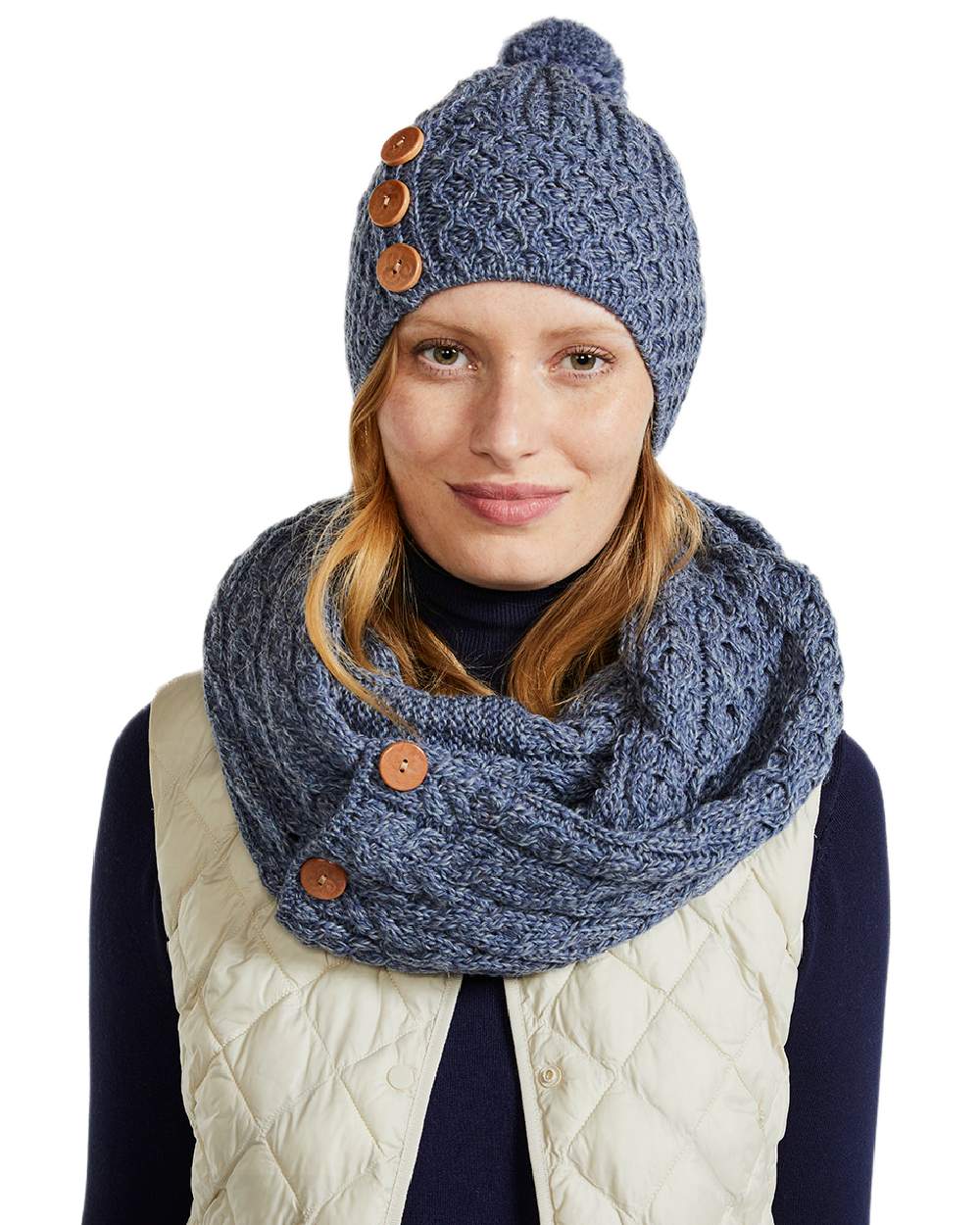Aran Womens Cong Hat With Pom Pom - Image 29