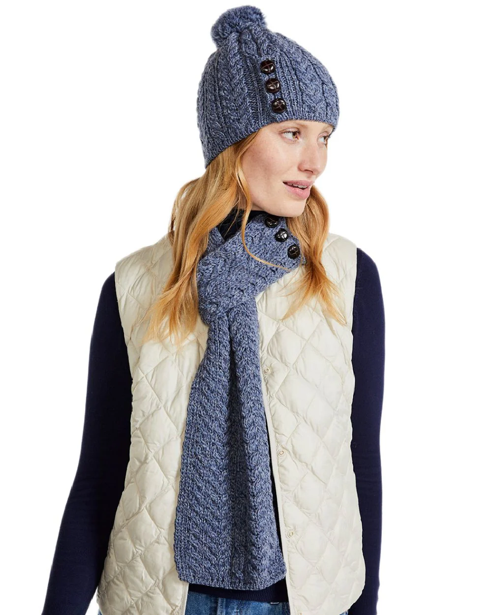 Aran Womens Cong Hat With Pom Pom - Image 30