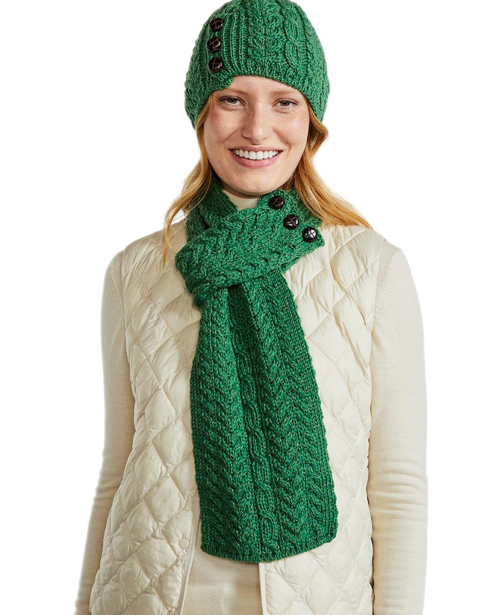 Aran Womens Cong Hat With Pom Pom - Image 35