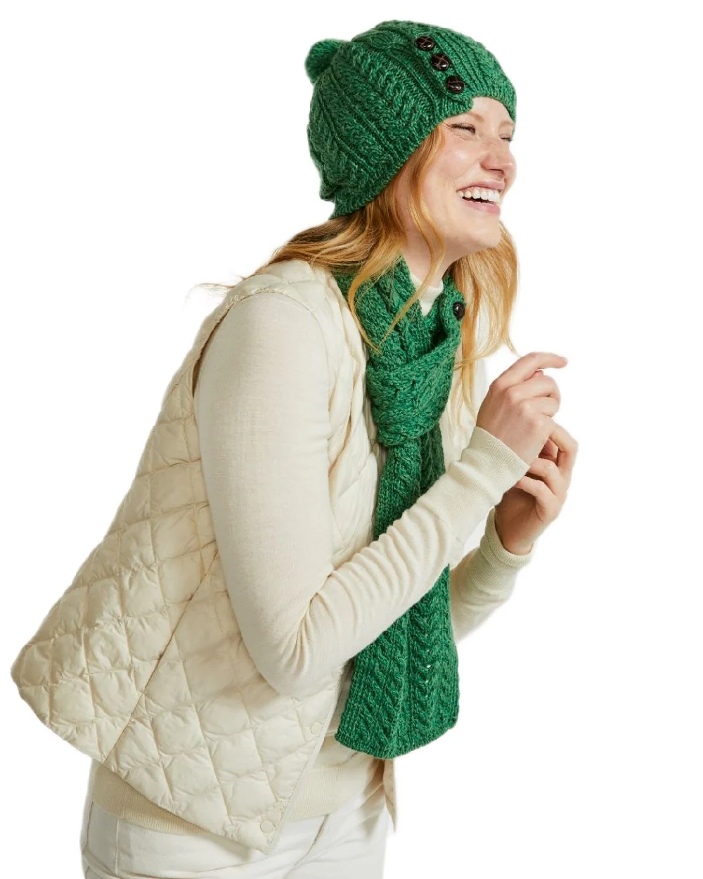 Aran Womens Cong Hat With Pom Pom - Image 37
