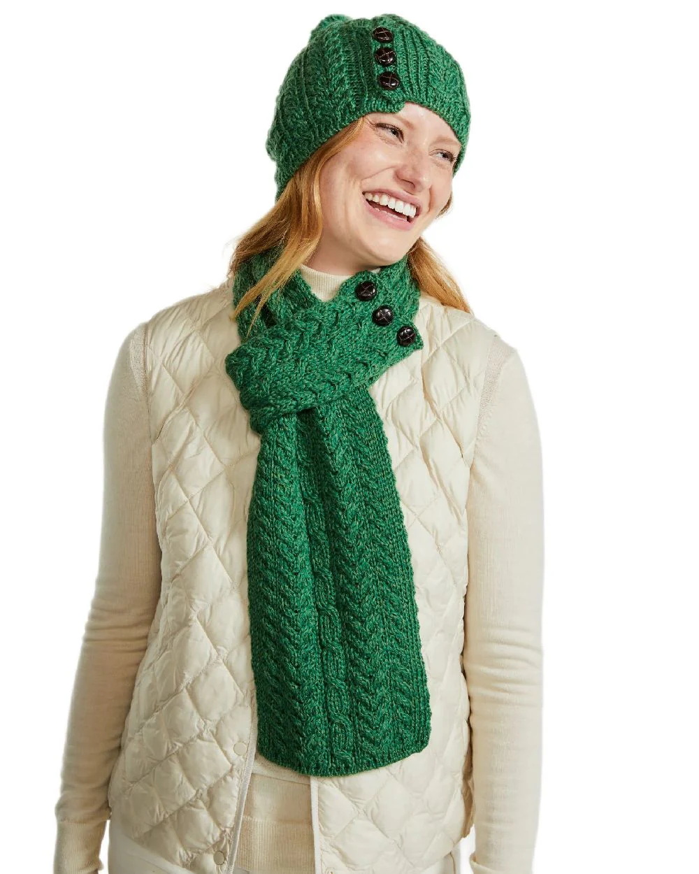 Aran Womens Cong Hat With Pom Pom - Image 38